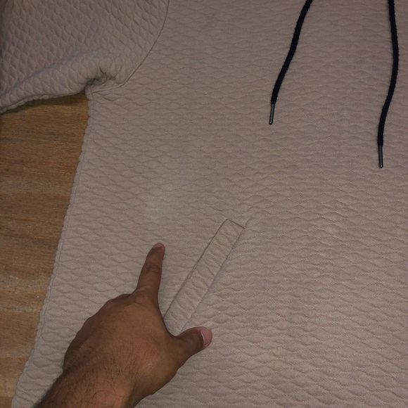 Barstool Sports Hoodie Unisex Beige Quilted Sweatshirt Size XL - Picture 9 of 14